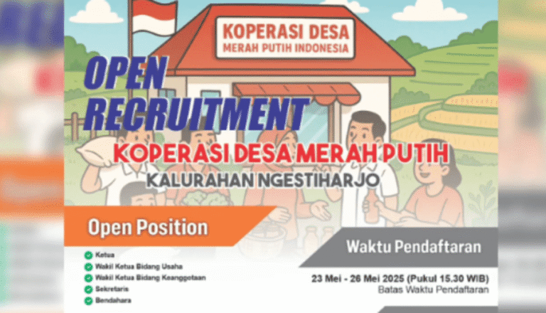 Buka Posisi Ketua hingga Bendahara, Terbatas sampai Tanggal 26 Mei